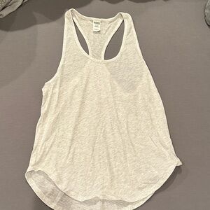 PINK Victoria's Secret Light Gray Tank Top